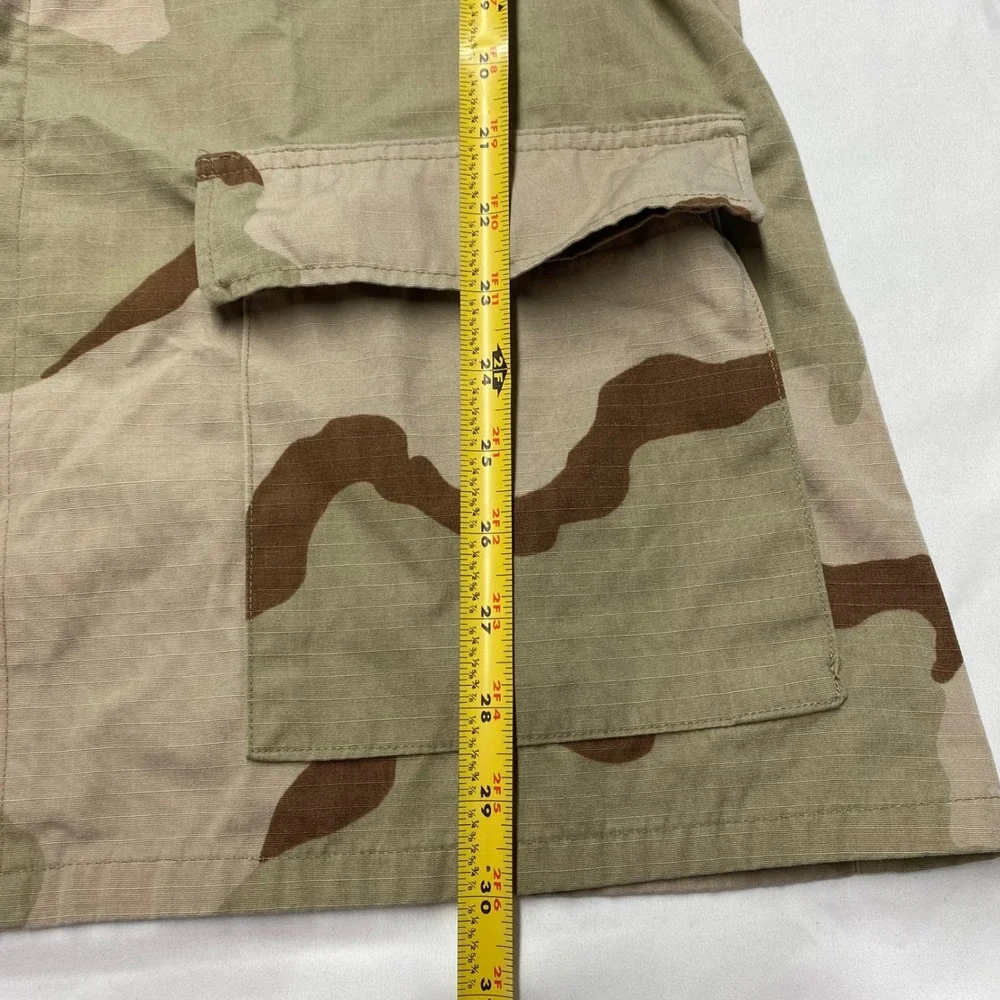 US Air Force Desert Camo BDU Jacket XL Long 3 Color Coffee Stain Ripstop Coat